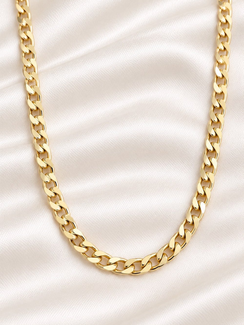 TURKUAZ 14K XUPING İNCE EZME KOLYE 45 CM