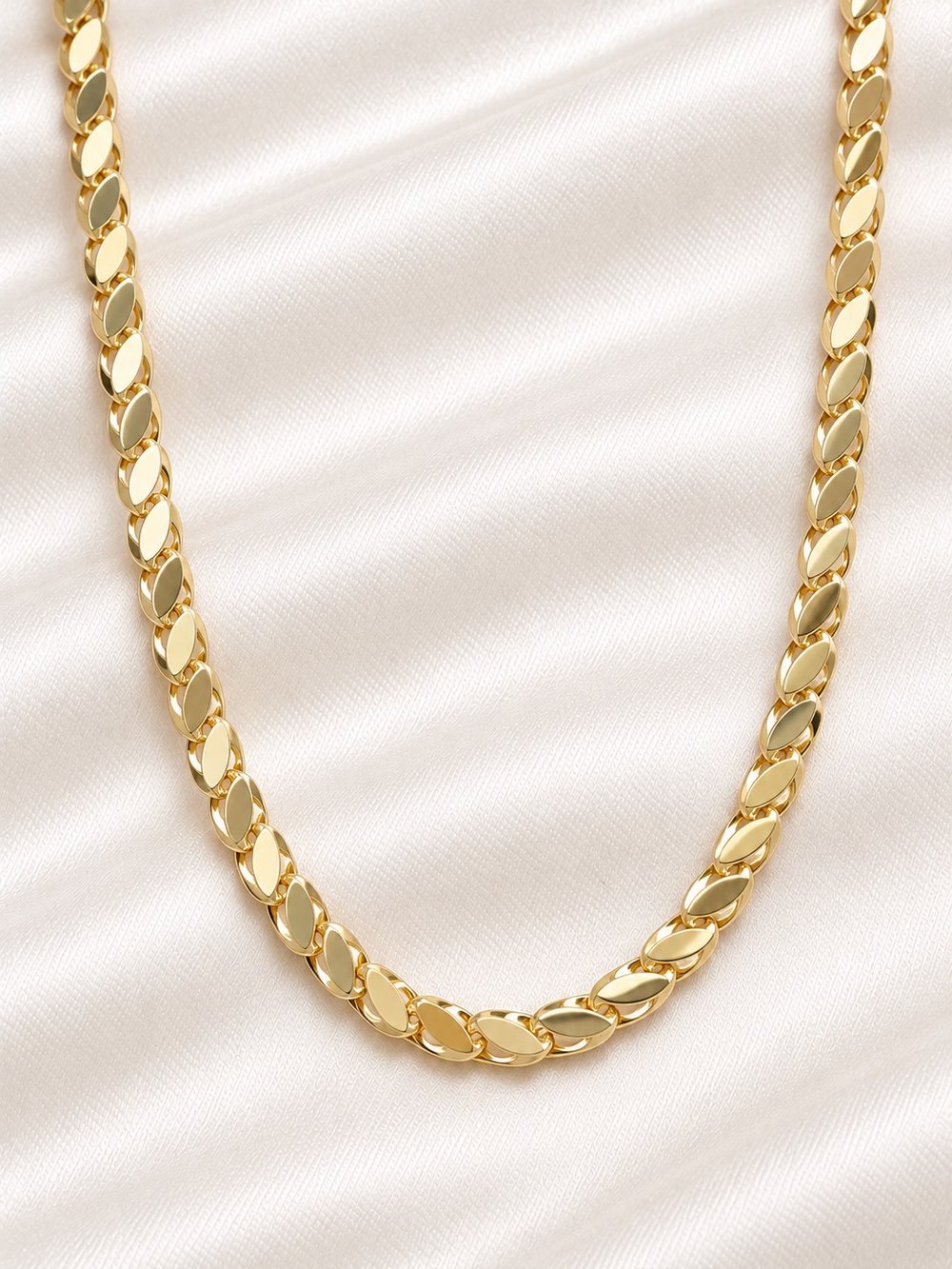 TURKUAZ 14K XUPING PULLU ARPA MODEL ZİNCİR KOLYE 50 CM