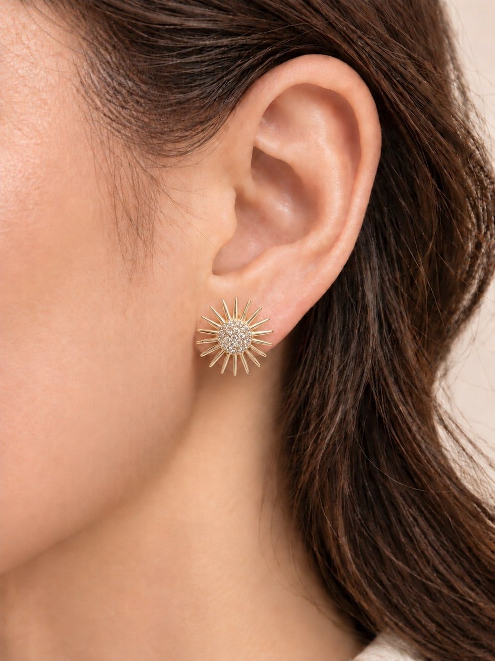 TURKUAZ XUPING 14K GÜNEŞ IŞINI KÜPE