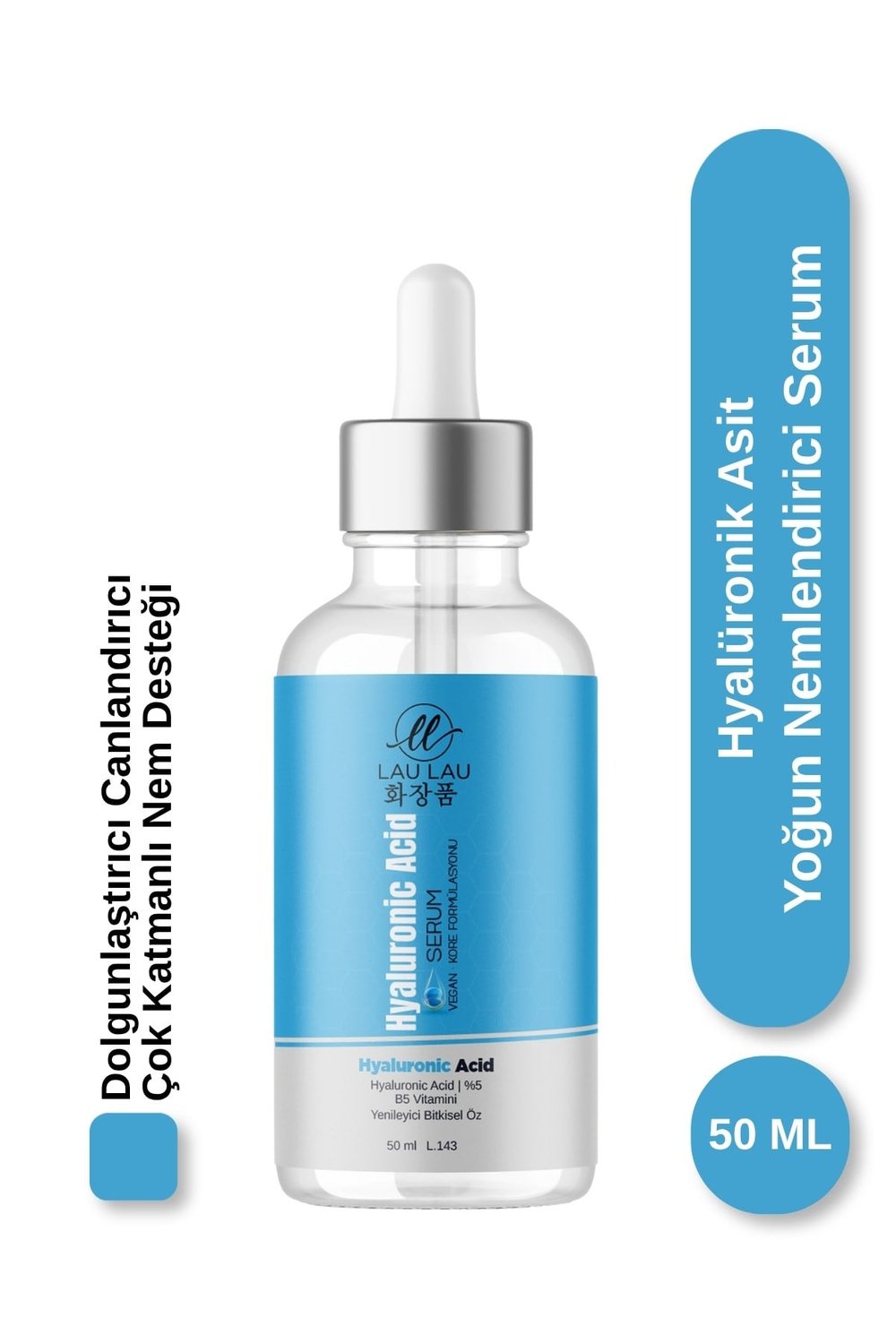 Hyaluronik Asit Yoğun Nemlendirici & Dolgunlaştırıcı Canlandırıcı Serum – 50 ml