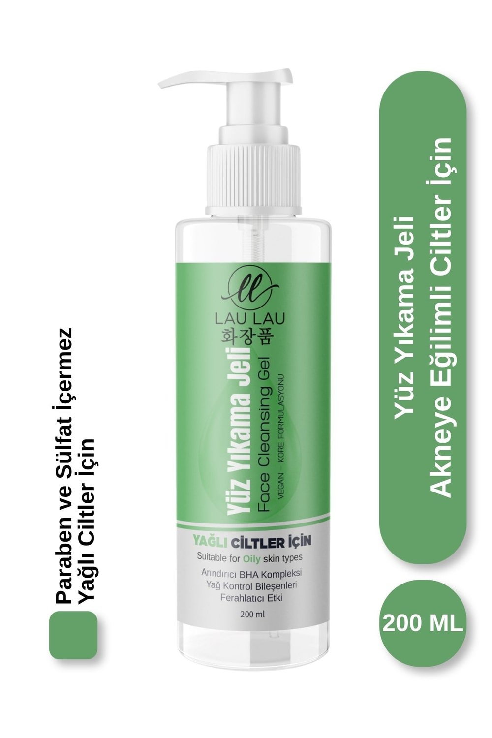 Yağlı ve Akneye Eğilimli Ciltler İçin Arındırıcı Yüz Temizleme Jeli - %100 Vegan 200 Ml
