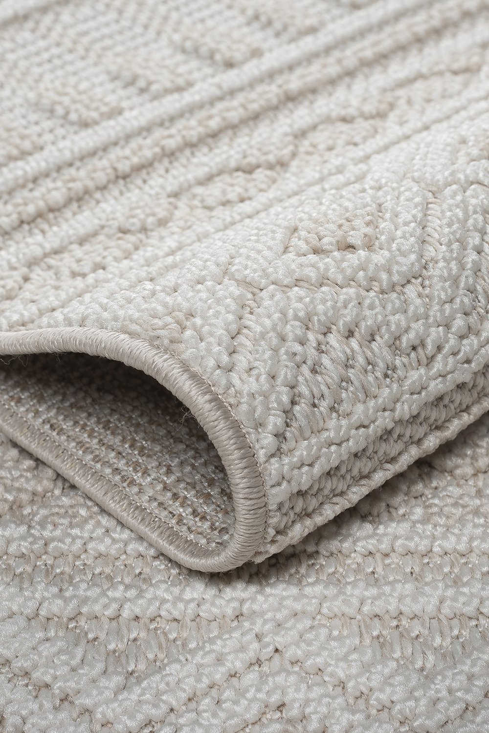 Krem Bej İskandinav Modern Tasarım Sisal Bukle Özel Ölçü Salon Oturma Odası Koridor Halısı Yolluk