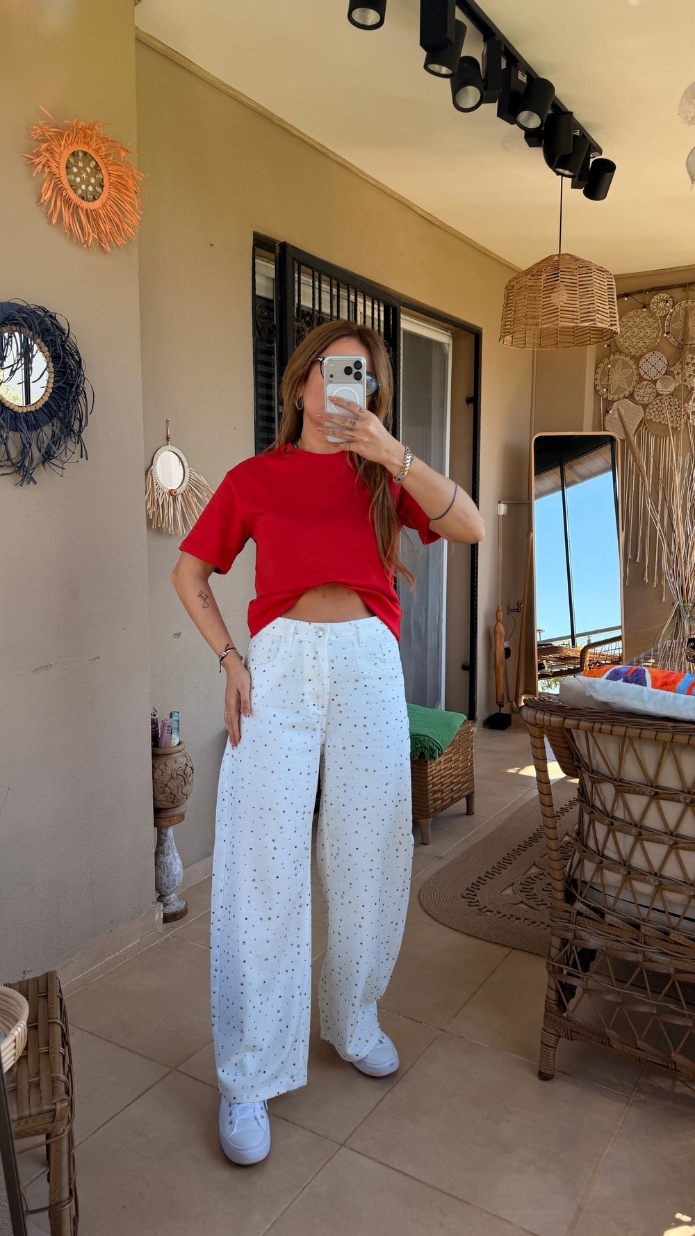 Taşlı Rahat Kesim Jean