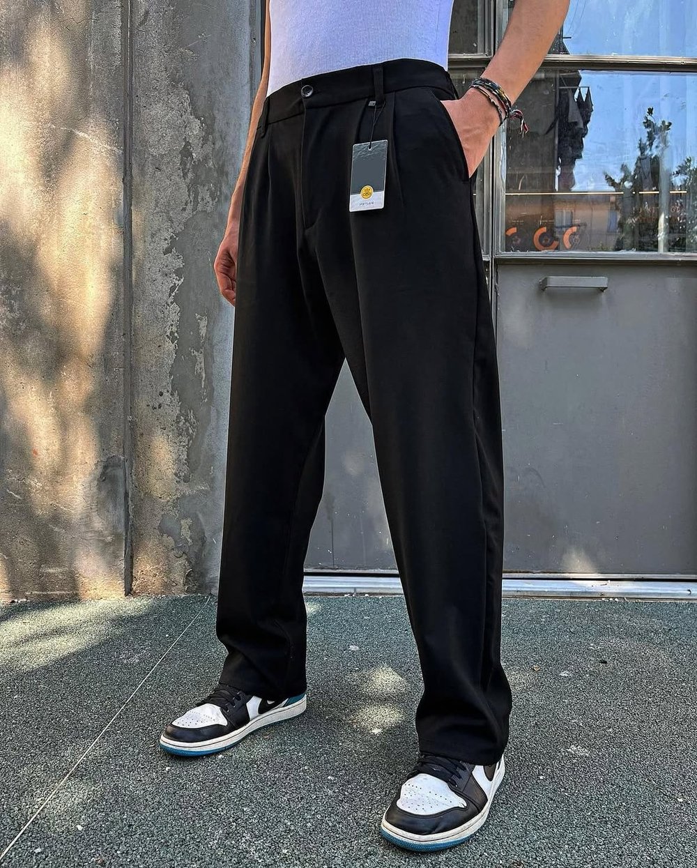 Siyah Kumaş Baggy