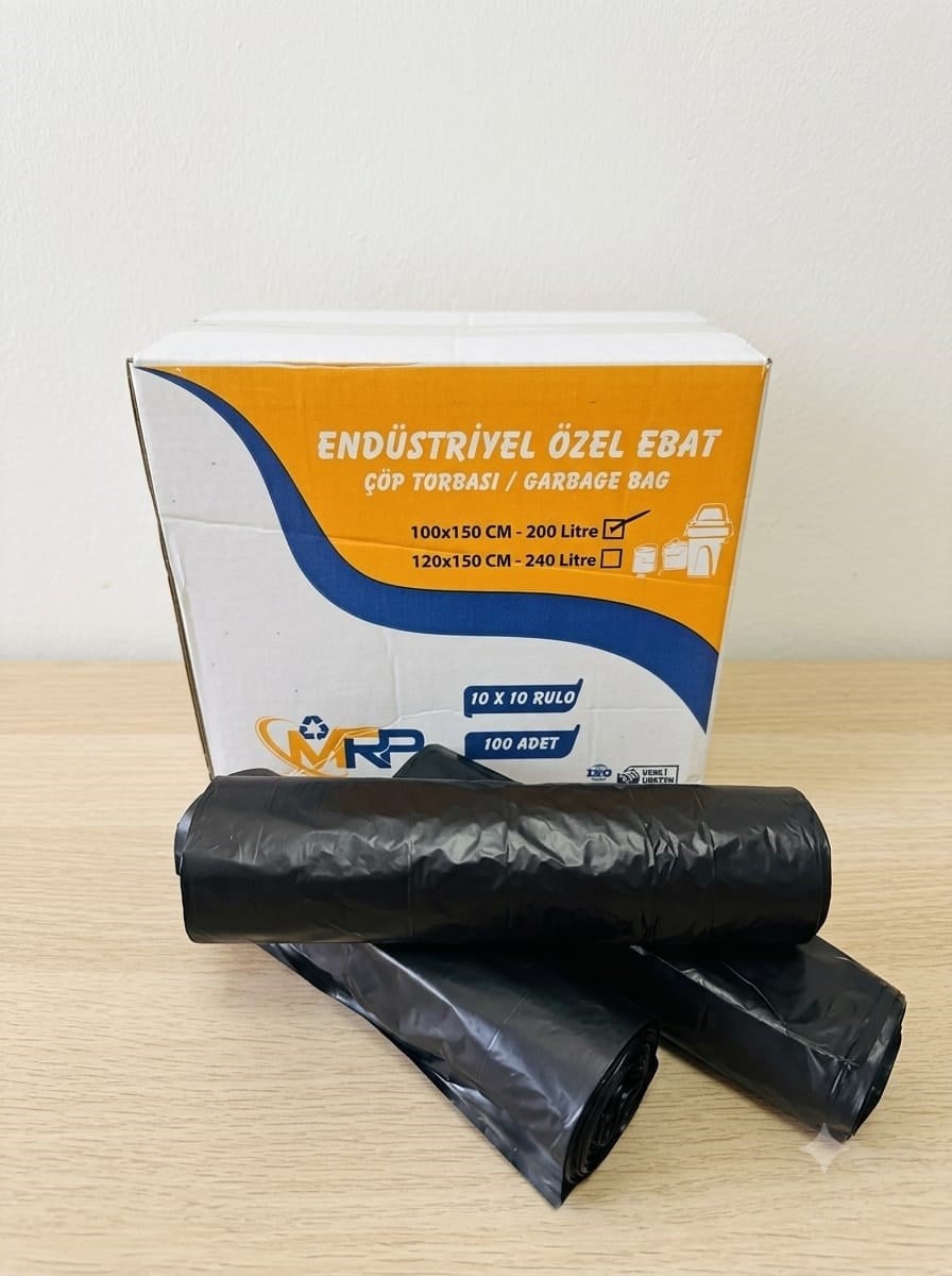 120*150 cm hantal boy çöp poşeti 800 gr rulo