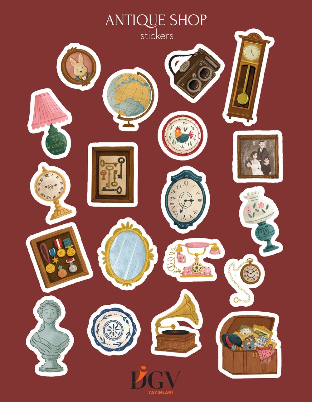 ANTIQUE SHOP STICKER SETİ
