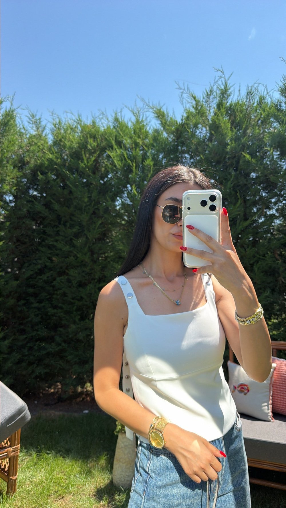 BEYAZ ÇIT ÇIT ASKILI CROP
