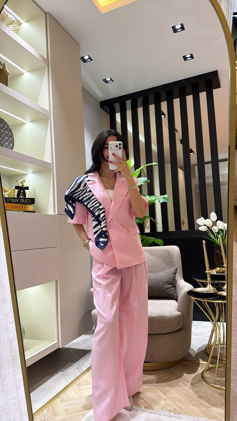 PEMBE KISA KOL CEKET TAKIM