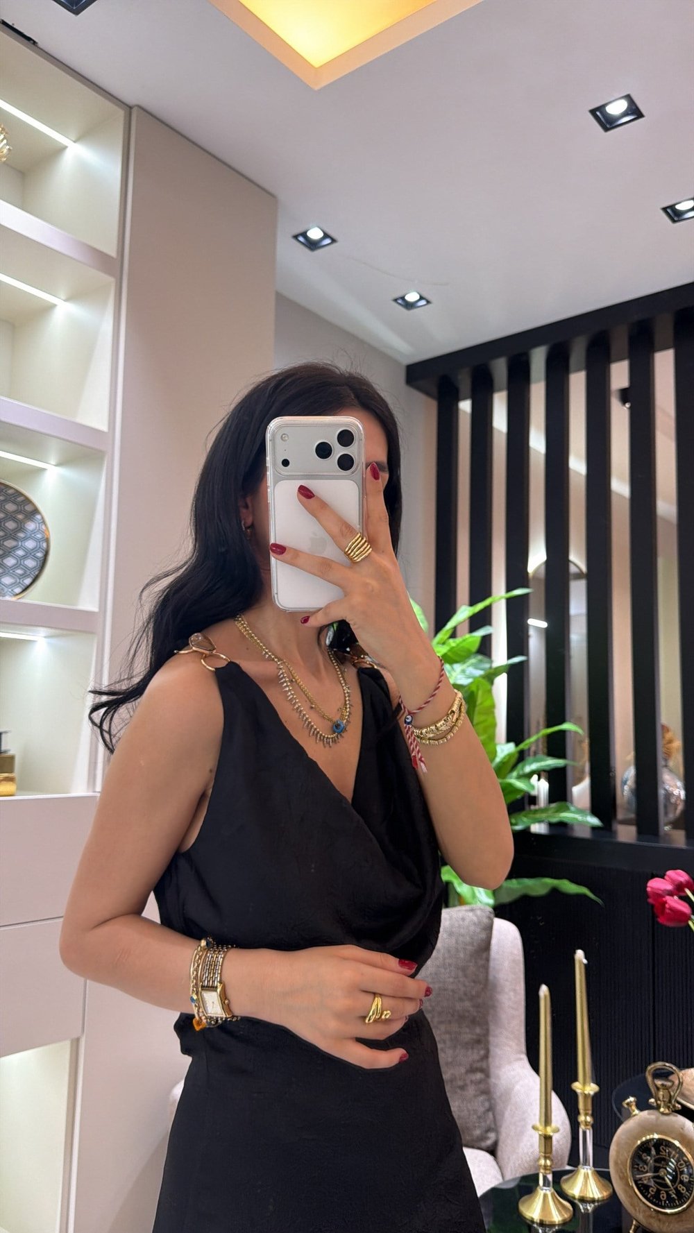 SATEN GOLD ELBİSE