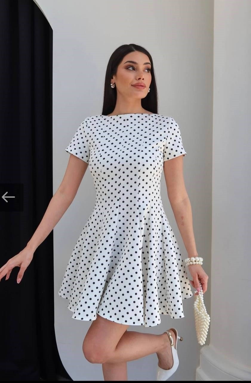 Pauntiyeli ZR Model Kısa Kollu Mini Elbise