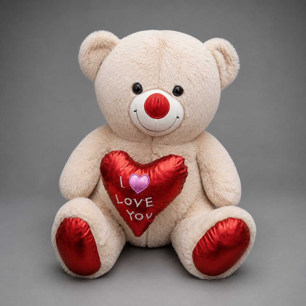 KALPLÜ BÜYÜK BOY SEVİMLİ PELUŞ