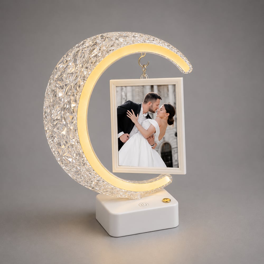 Led'li Hilal Fotoğraf Çerçevesi