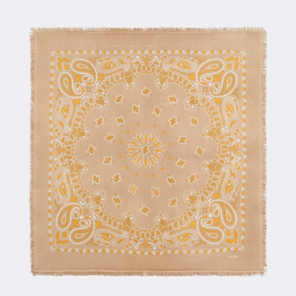 LARGE BANDANA HACHIKO PRINTED CASHMERE