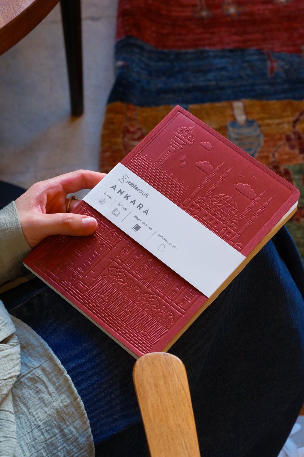Ankara Defter - Metalik Bordo