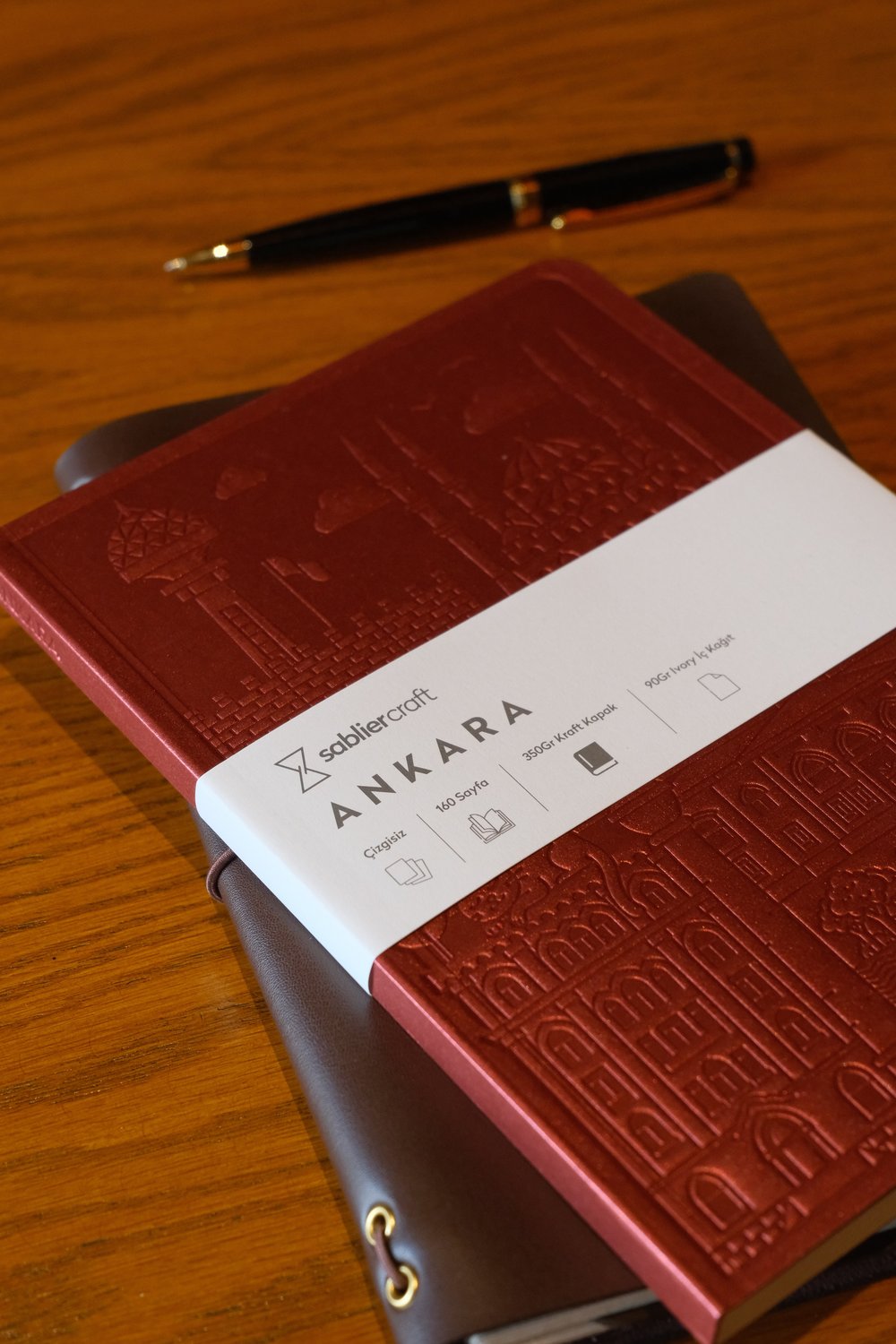 Ankara Defter - Metalik Bordo