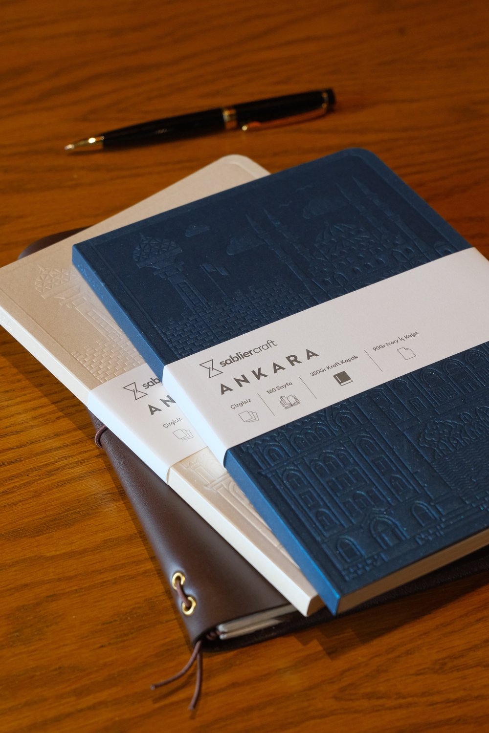 Ankara Defter - Metalik Lacivert