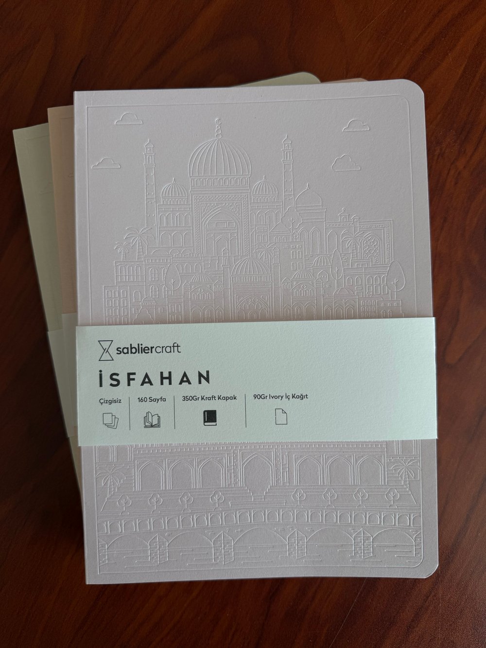 İsfahan Defter - Metalik Toz Pembe
