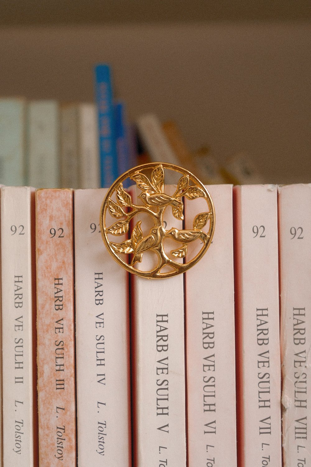 Tezyin - Kuş Cenneti Kitap Ayracı Gold