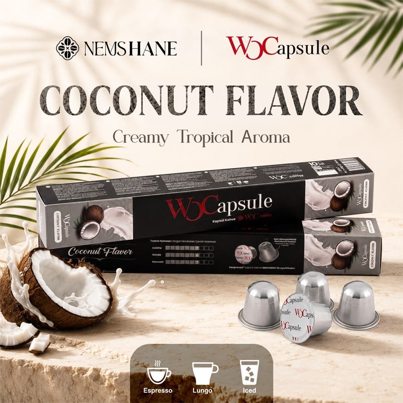 WOCapsule Coconut Nespresso Uyumlu Kapsül Kahve 10'lu Kutu