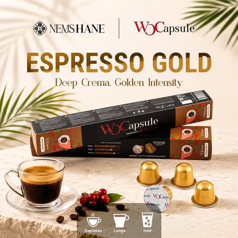 WOCapsule Espresso Gold Nespresso Uyumlu Kapsül Kahve 10'lu Kutu