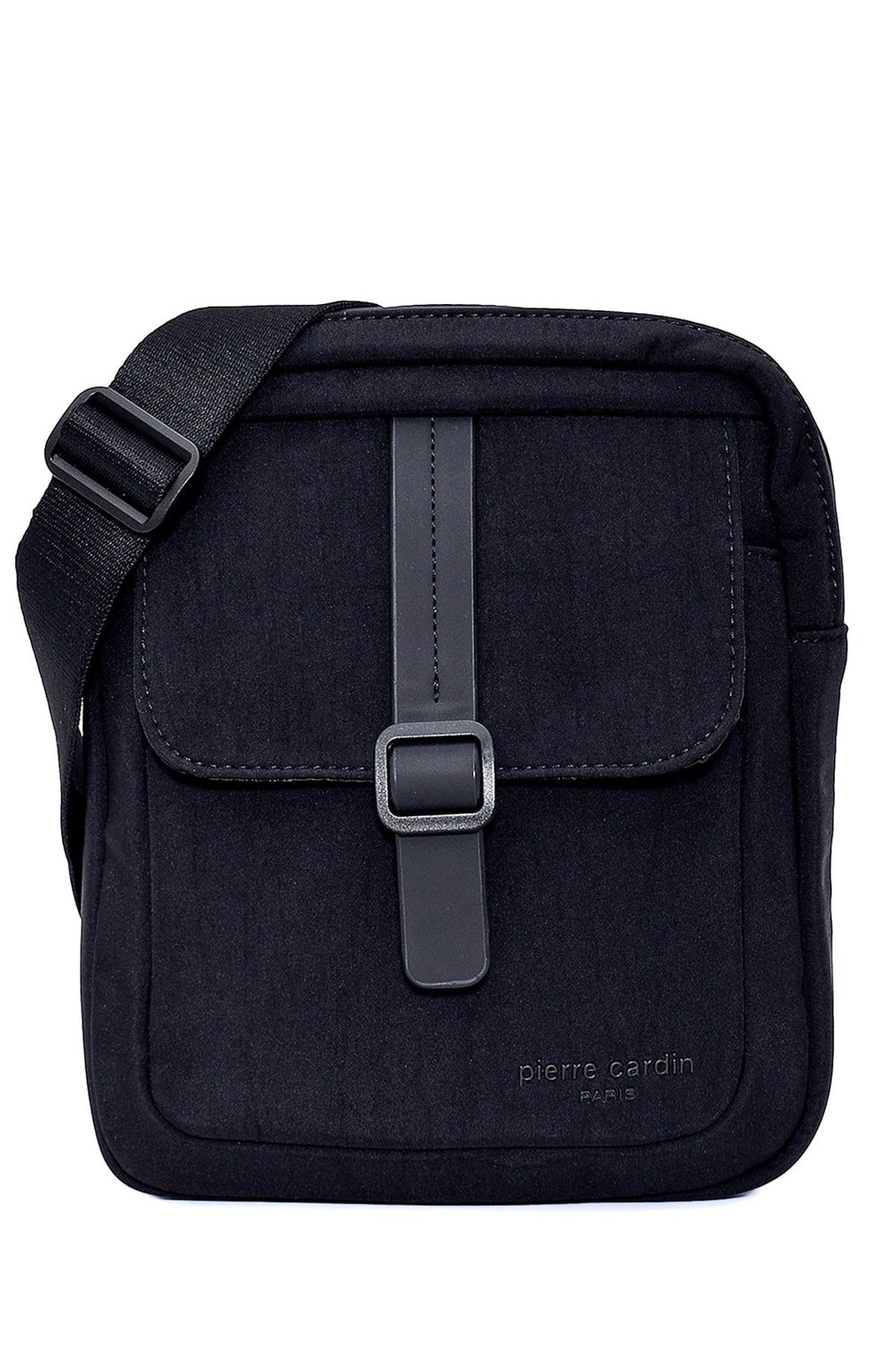 Siyah Ayarlanabilir Omuz Kordonlu Dört Cepli Erkek El Çantası - Portföy Çanta - Clutch 01PC00102