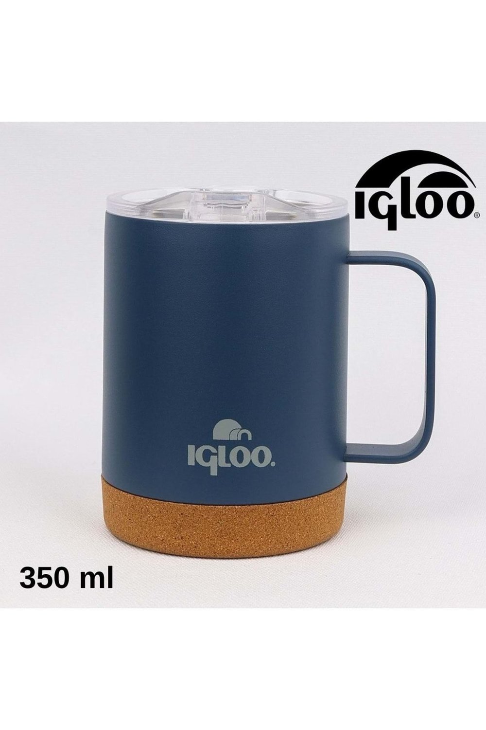 Cork Mug 350ml Termos Kupa Bardak Matara AÇIK-LACİVERT
