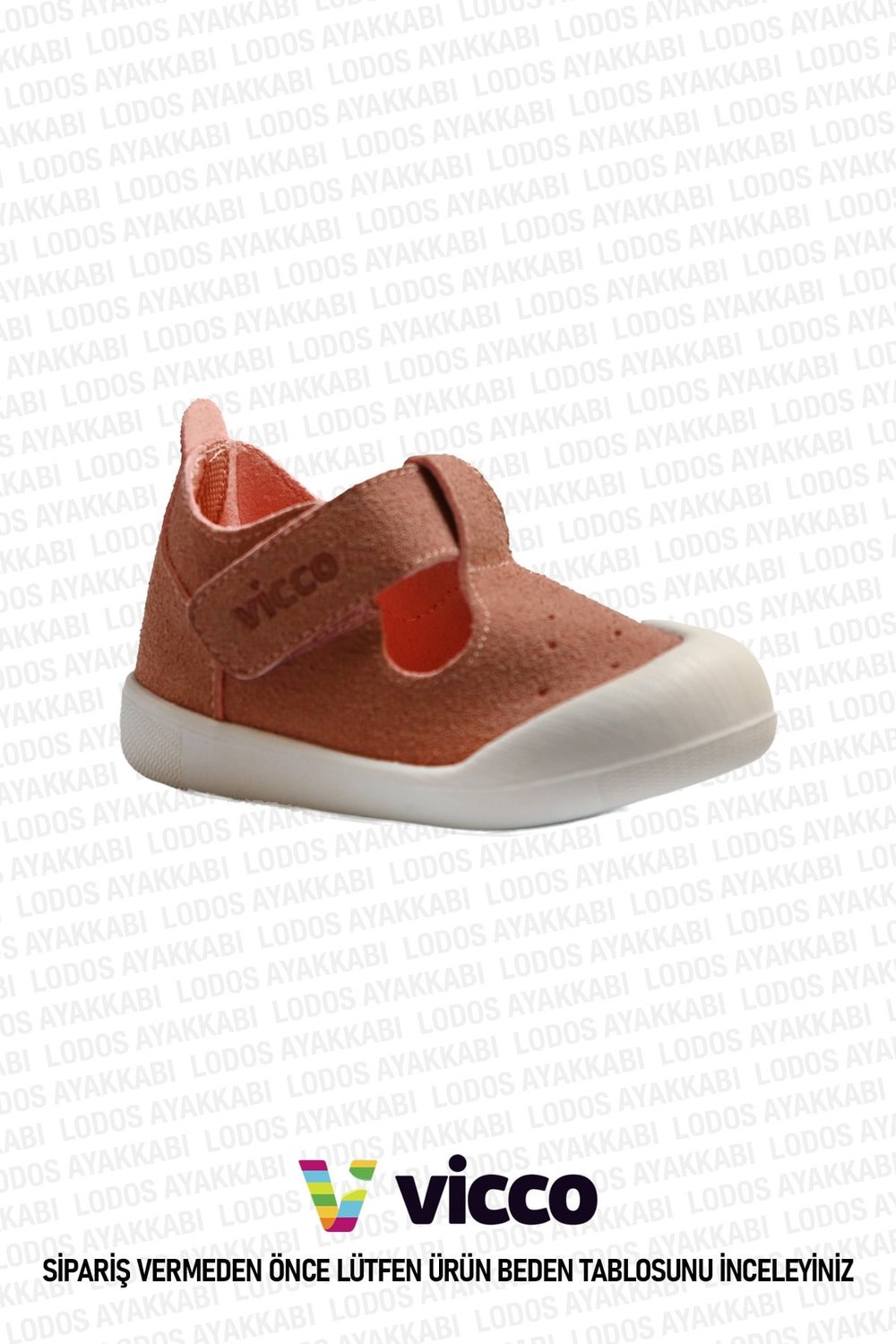 Loro Model Kız İlk Adım Bebek Günlük Ayakkabı Pudra Panduf