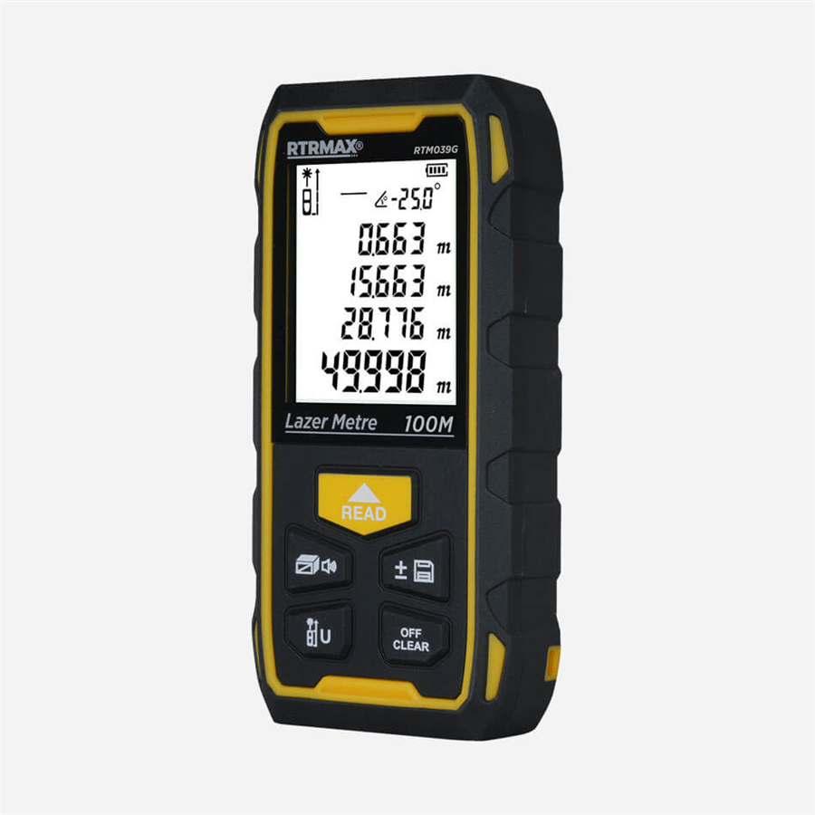 100 Mt ŞARJLI YEŞİL LAZER MESAFE ÖLÇER RTRMAX