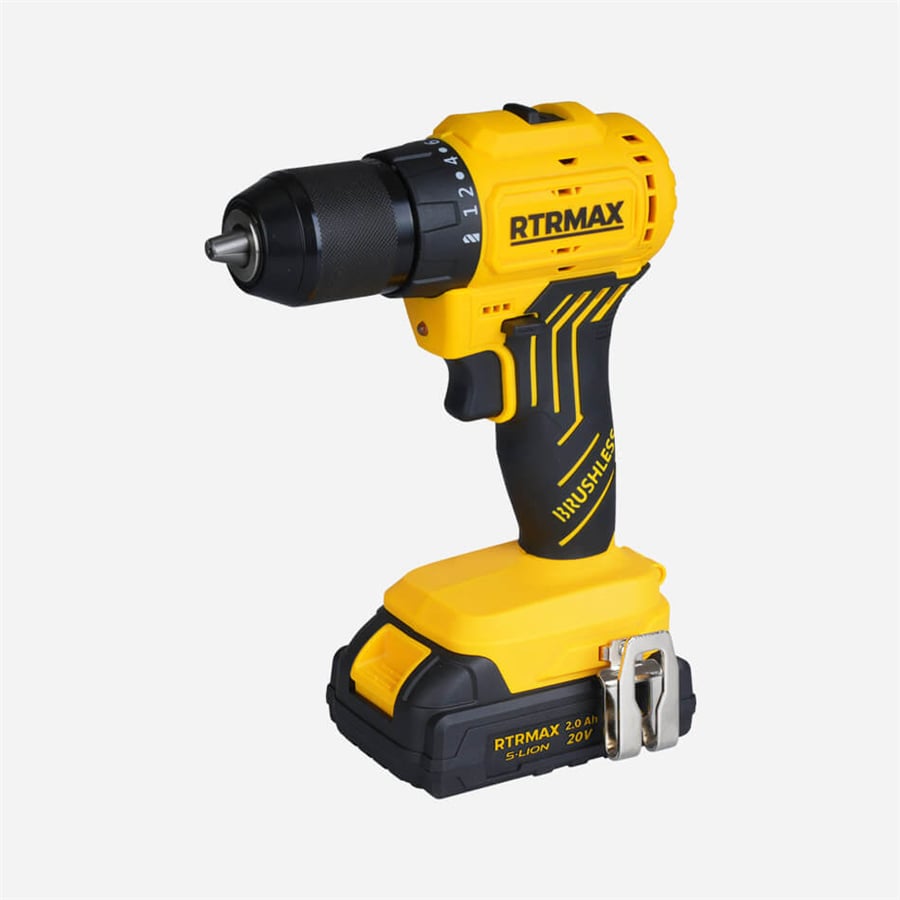 KÖMÜRSÜZ AKÜLÜ MATKAP 54NM 20V 2x2 AH AKÜ RTRMAX S-LION