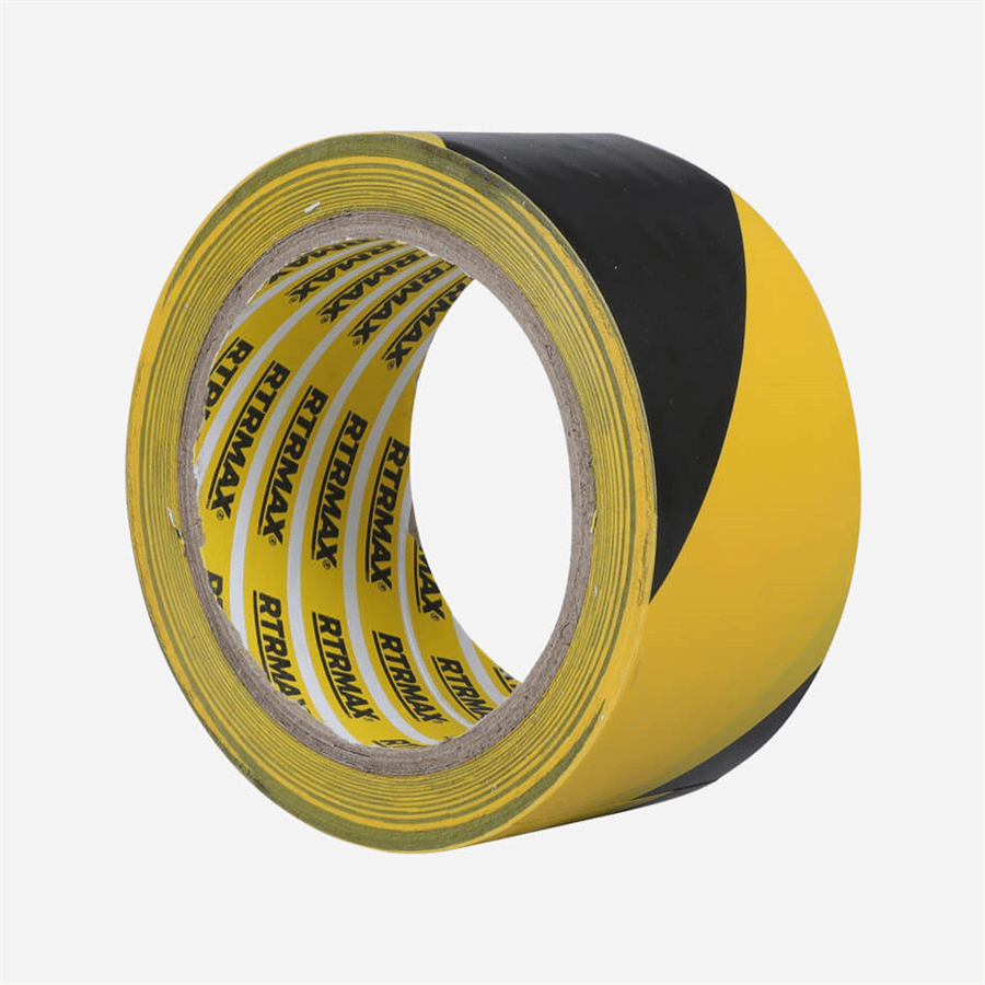 YER İŞARETLEME BANT KIRM-BEYAZ 50 mm*25 yds RTRMAX