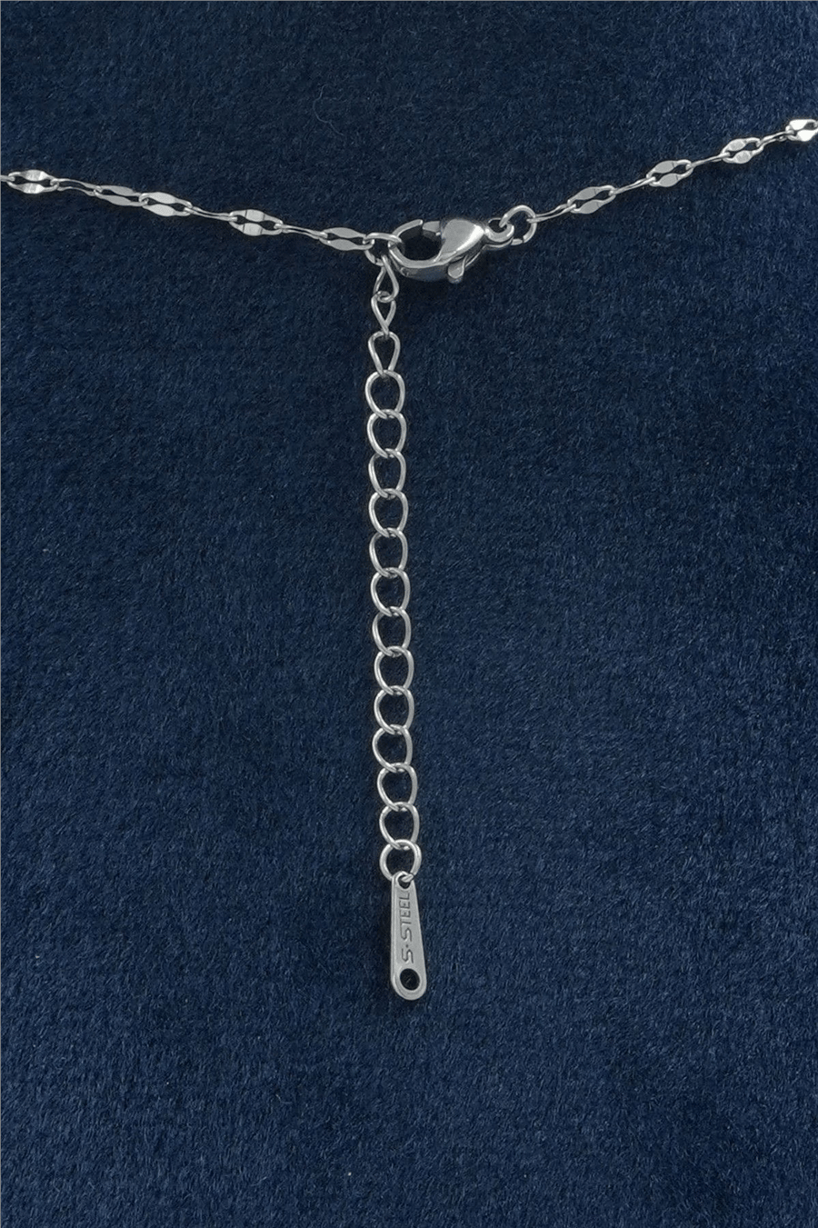 Premium Uçlu Kolye Silver