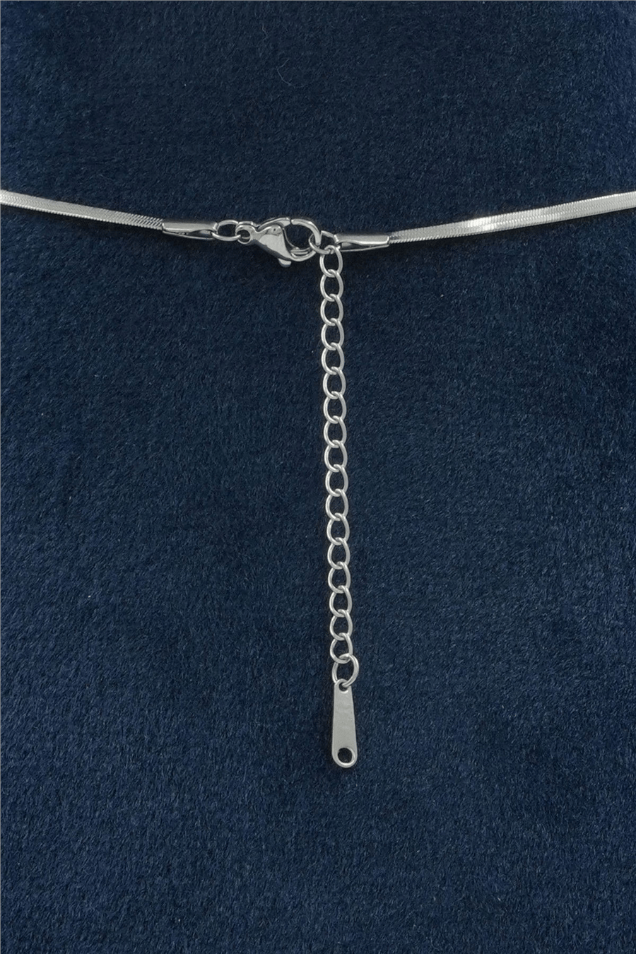 Premium Uçlu Kolye Silver