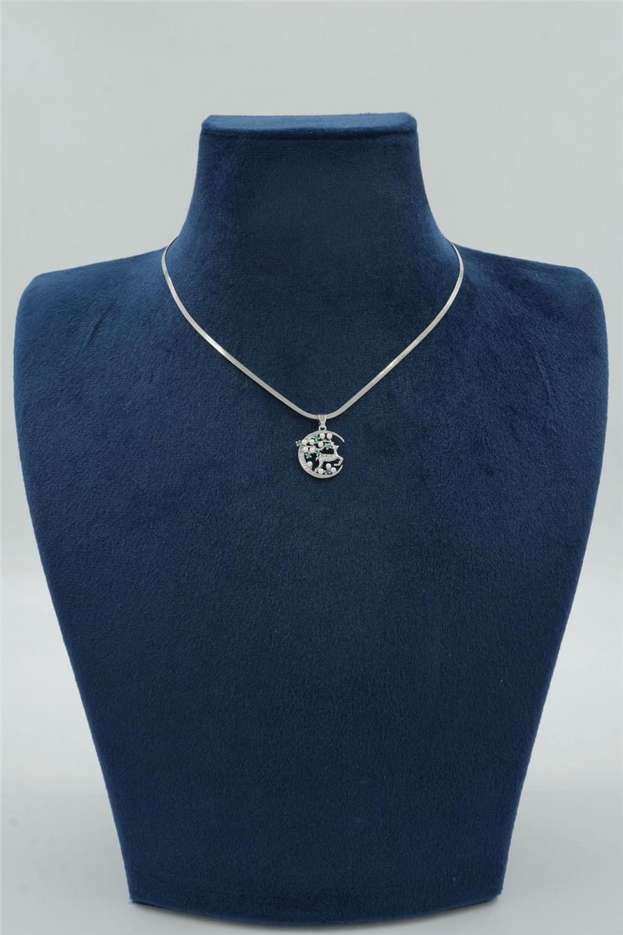Premium Uçlu Kolye Silver