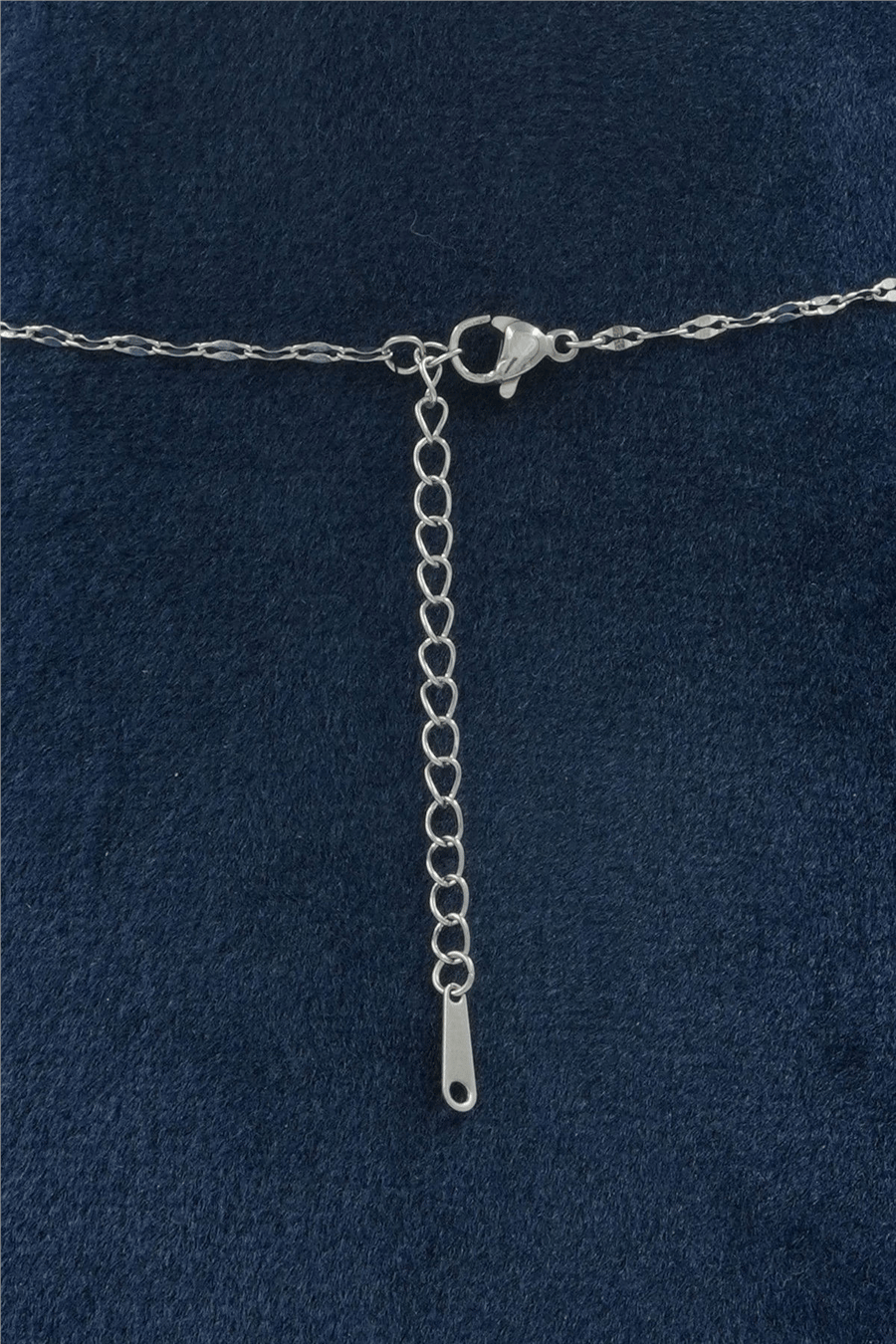 Premium Uçlu Kolye Silver