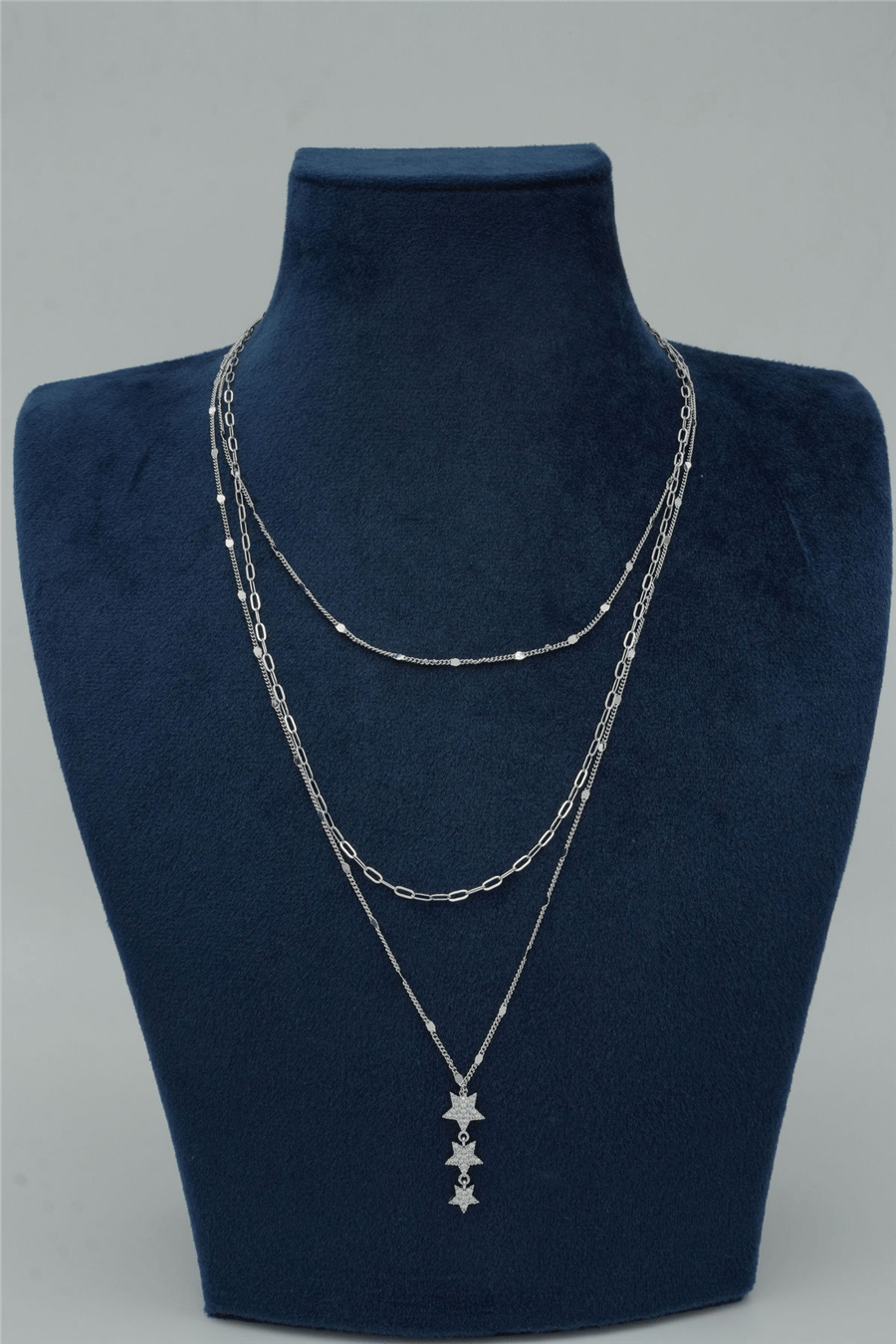 Premium Çoklu Kolye Silver