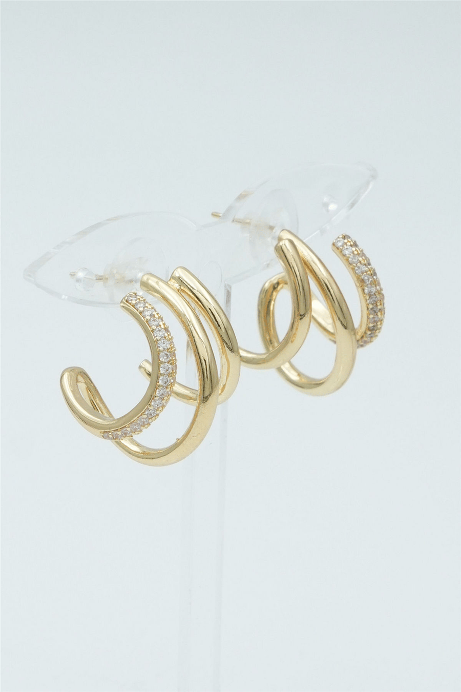 Özgün Tasarımlı  Premium Küpe Gold