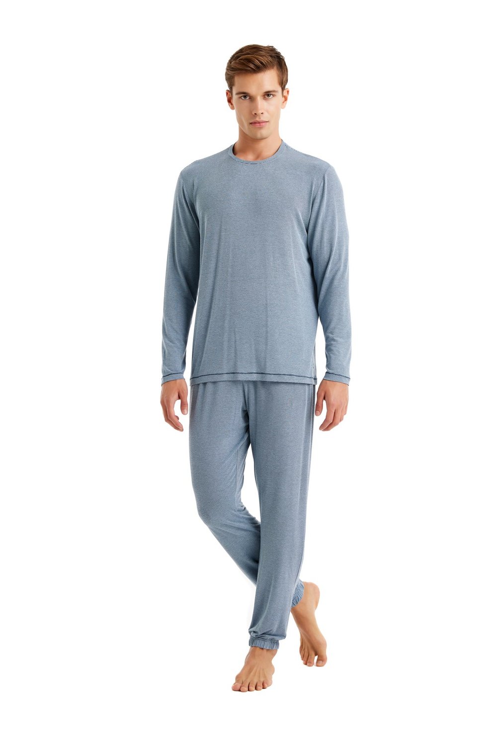 40636 Erkek Açık Mavi Pijama Takımı