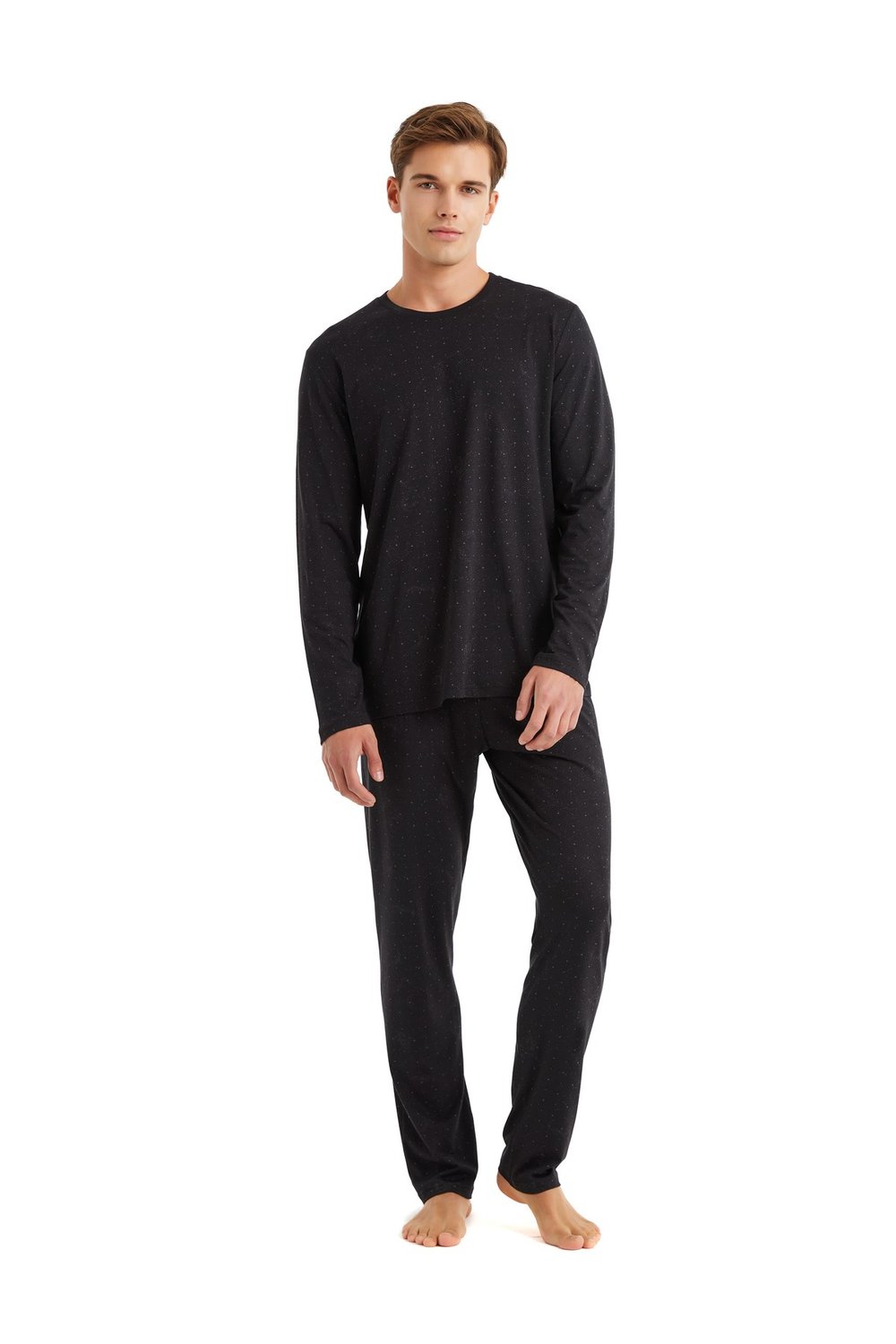 Erkek Pijama Takımı 40570 - Siyah