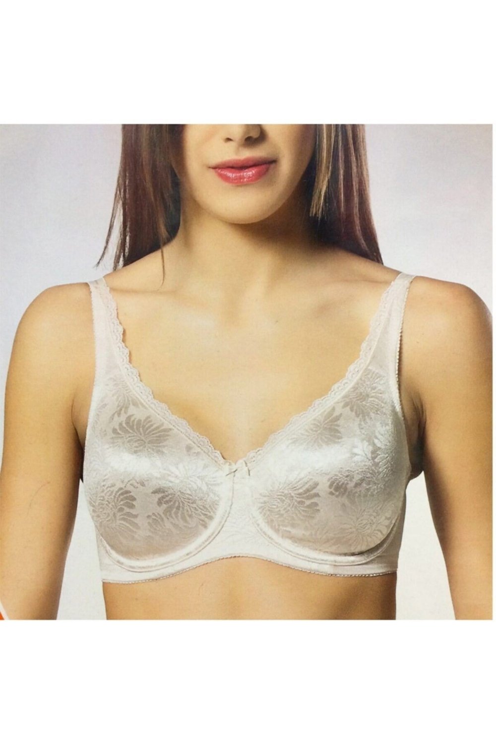 Glamour 170-by Toparlayıcı, Kendinden Desenli , Balenli, Ten Rengi Sütyen
