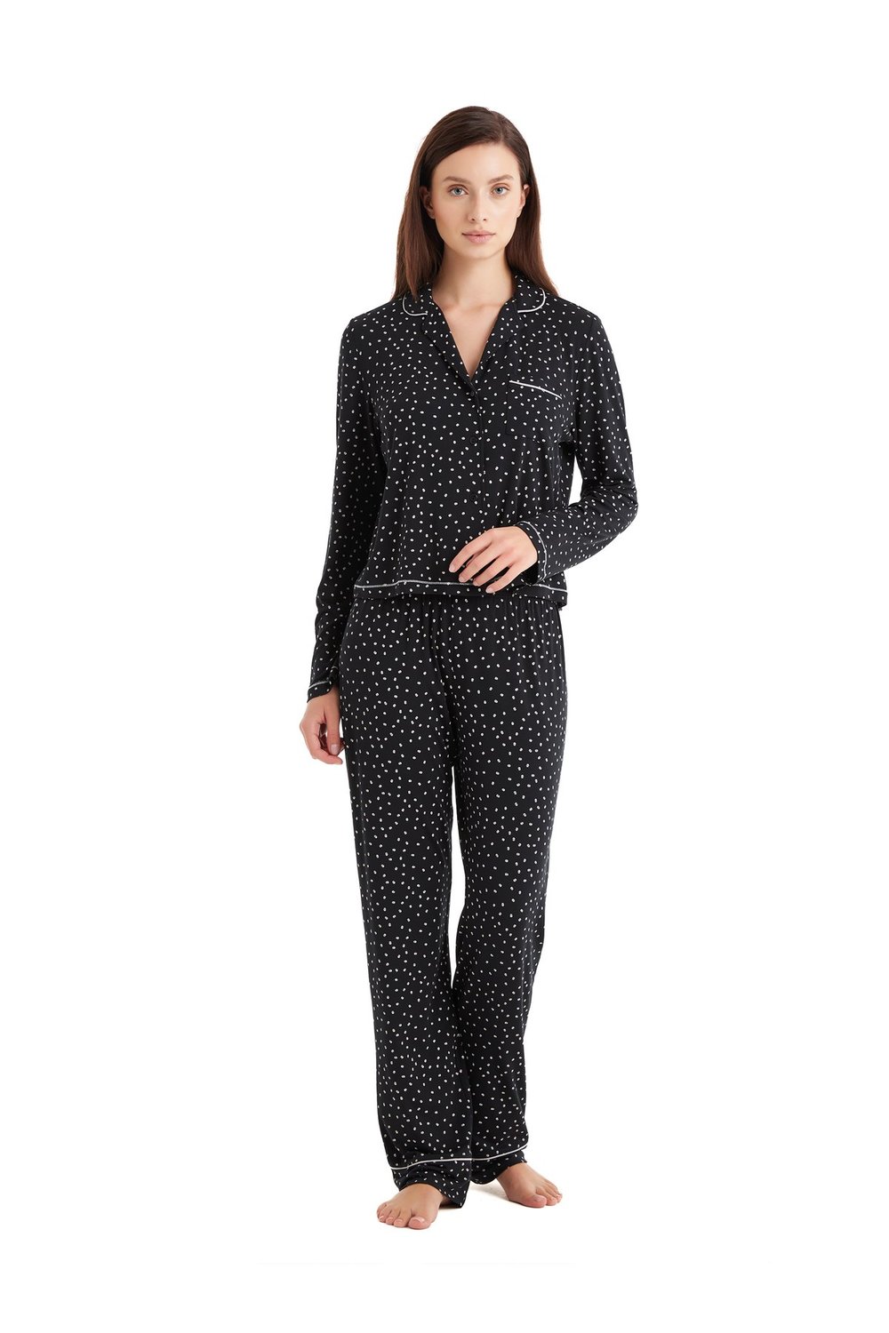 Kadın Pijama Takımı 51612 - Desenli