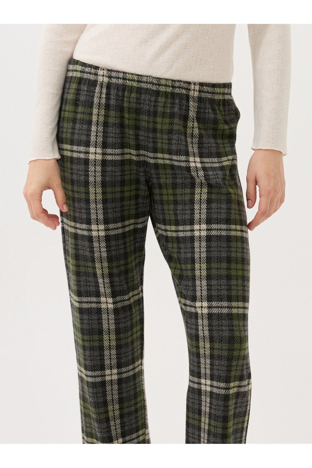Kadın Termal Pijama Altı 51938 - Yeşil
