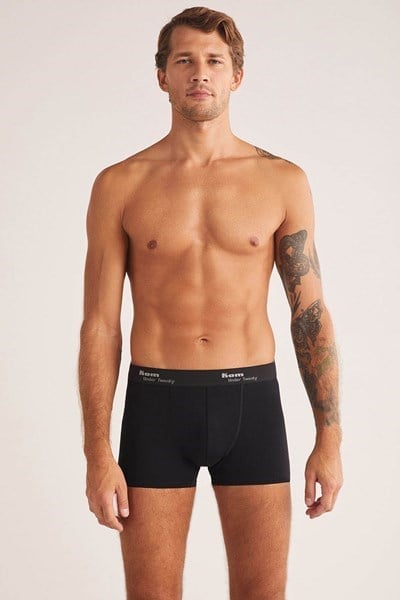 Kom Tight Pamuklu 2 li Erkek Boxer