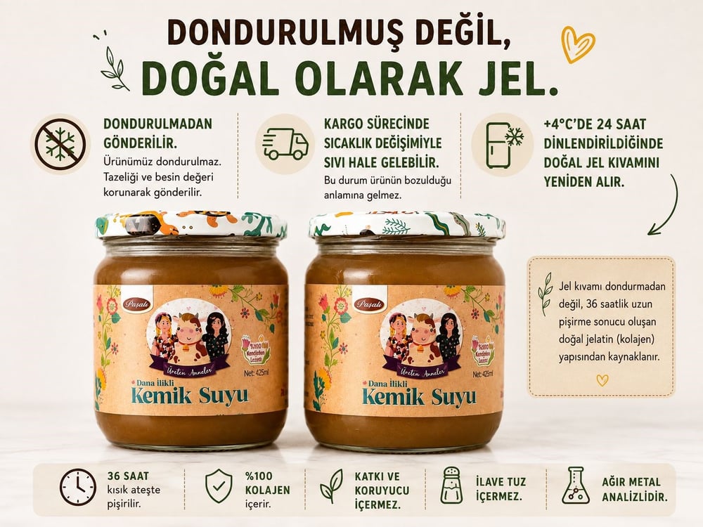 DANA İLİKLİ KEMİK SUYU 2x425 ML (AĞIR METAL ANALİZLİ )
