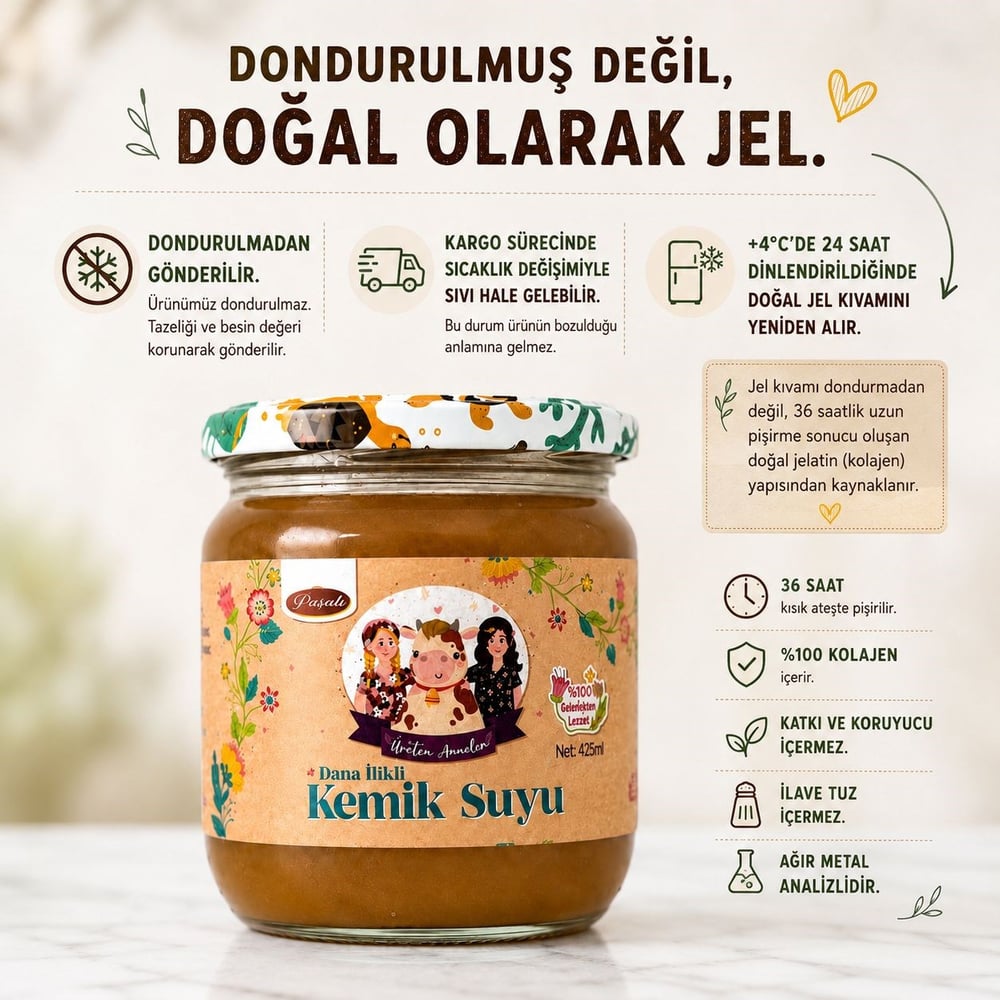 DANA İLİKLİ KEMİK SUYU 425 ML  (AĞIR METAL ANALİZLİ )
