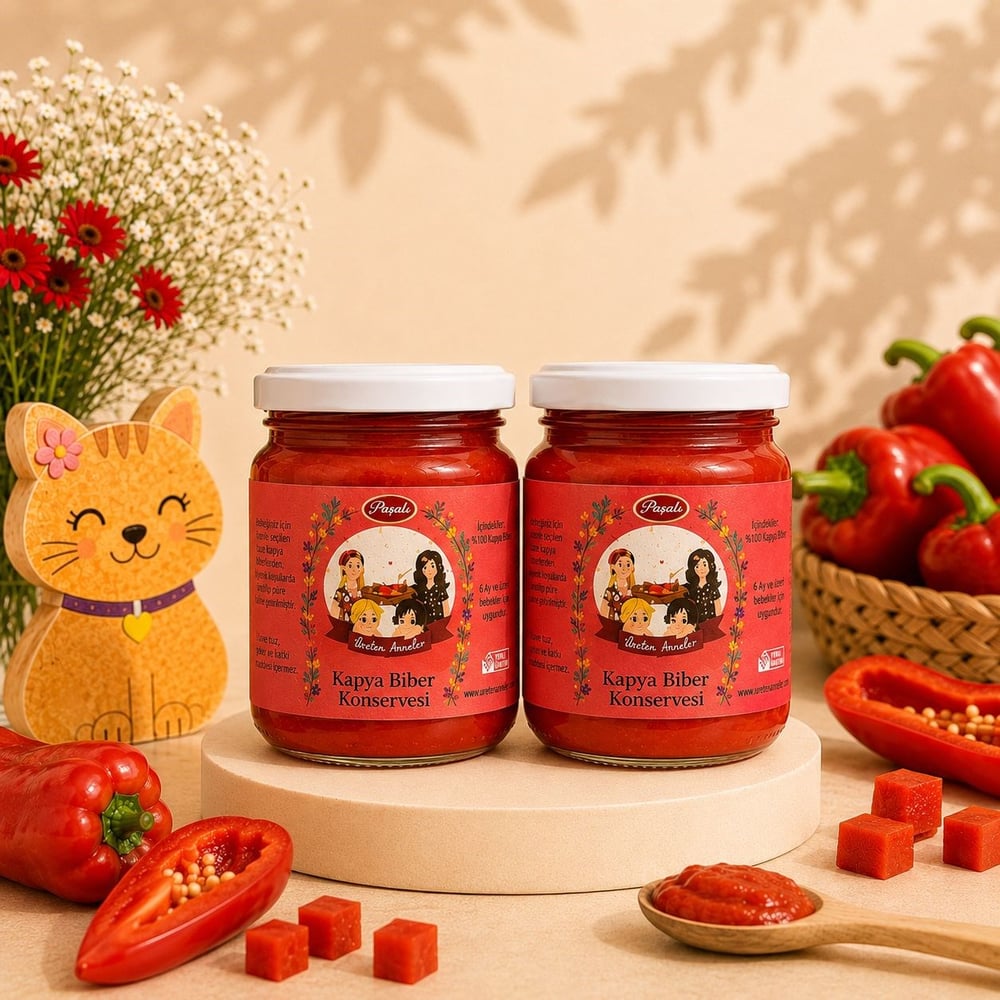 KAPYA BİBER PÜRESİ 2X200 GR (İLAVE TUZ İÇERMEZ)