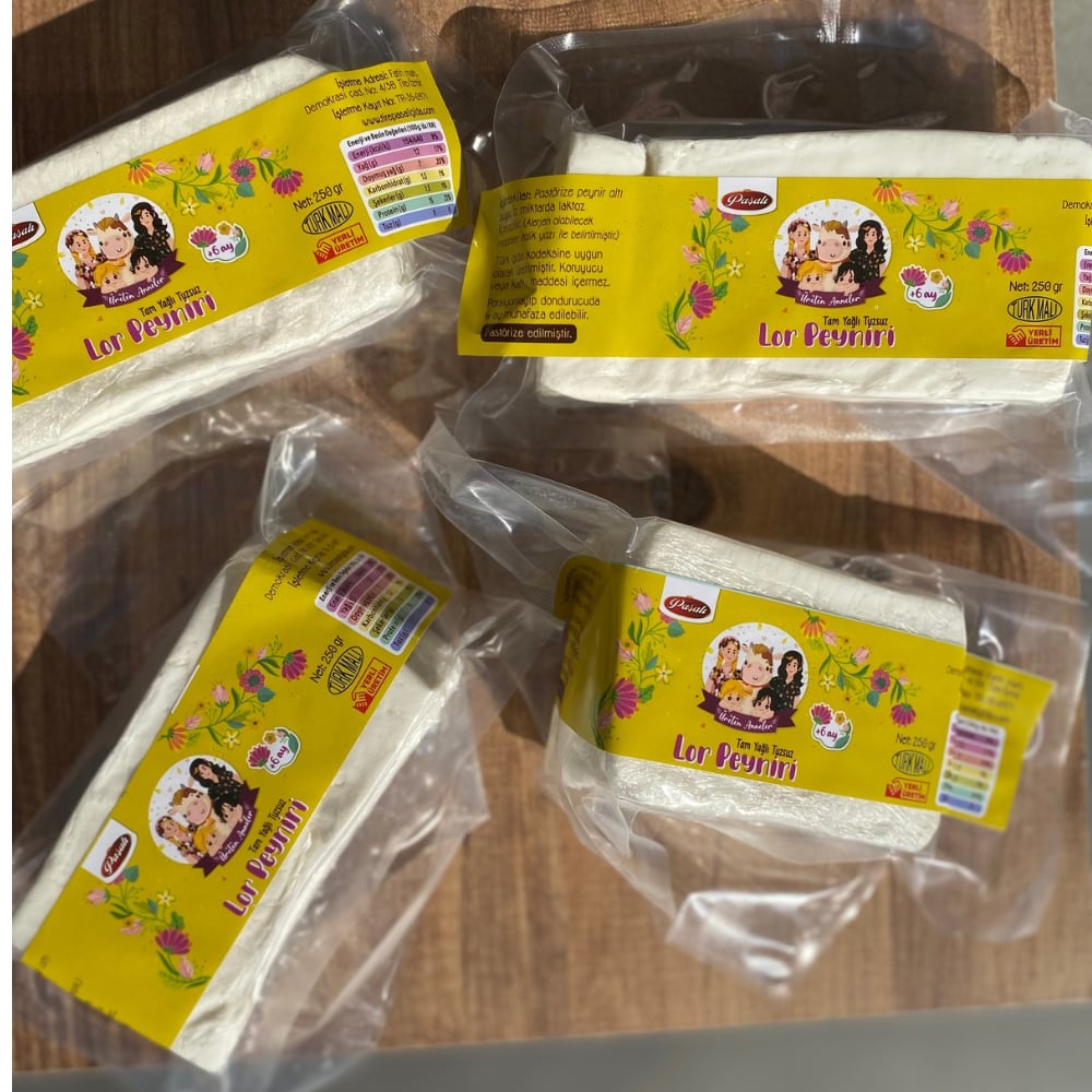 TUZSUZ VAKUMLU LOR PEYNİRİ (4x250 GR)
