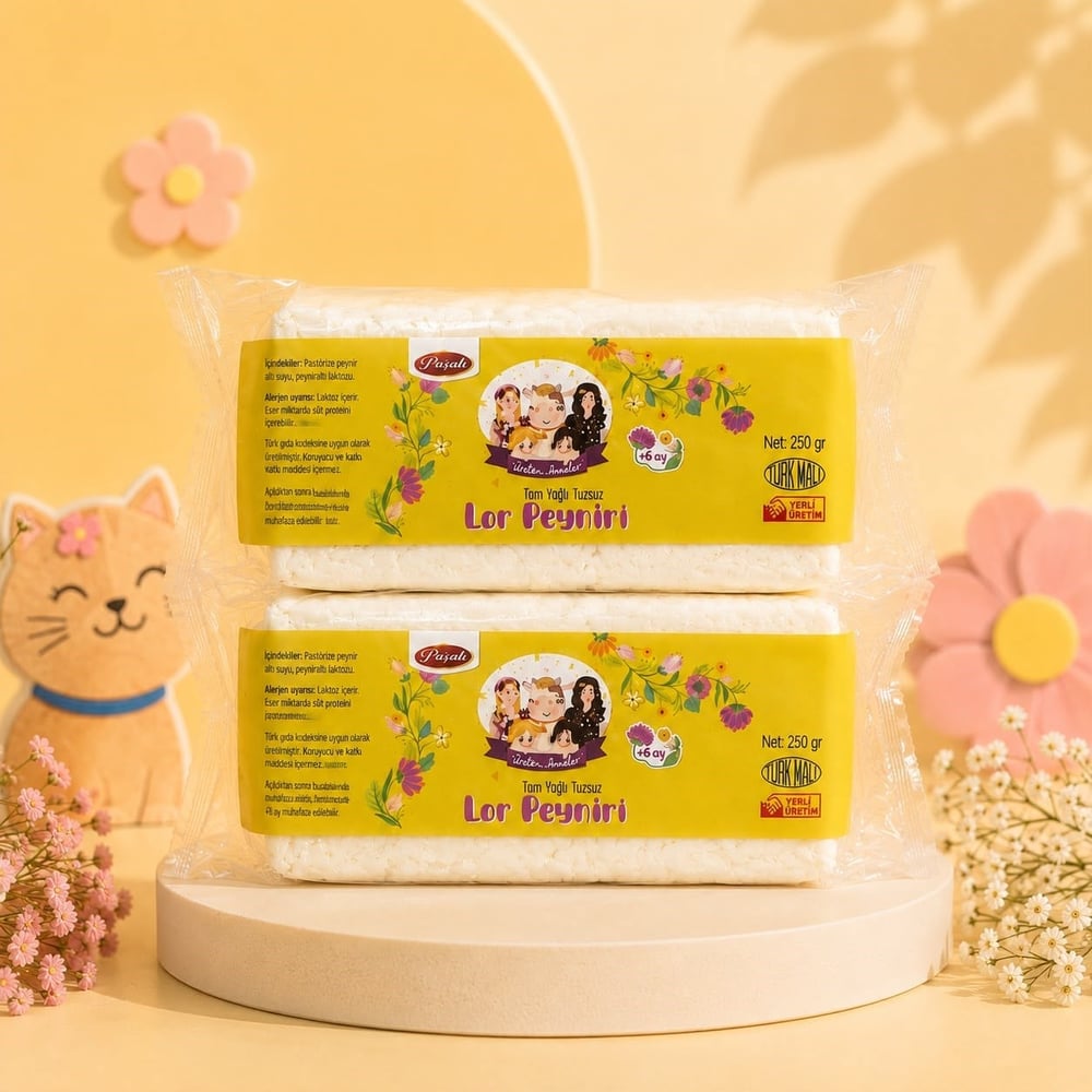 Tuzsuz Vakumlu Lor Peyniri 500 gr (2X250 GR)