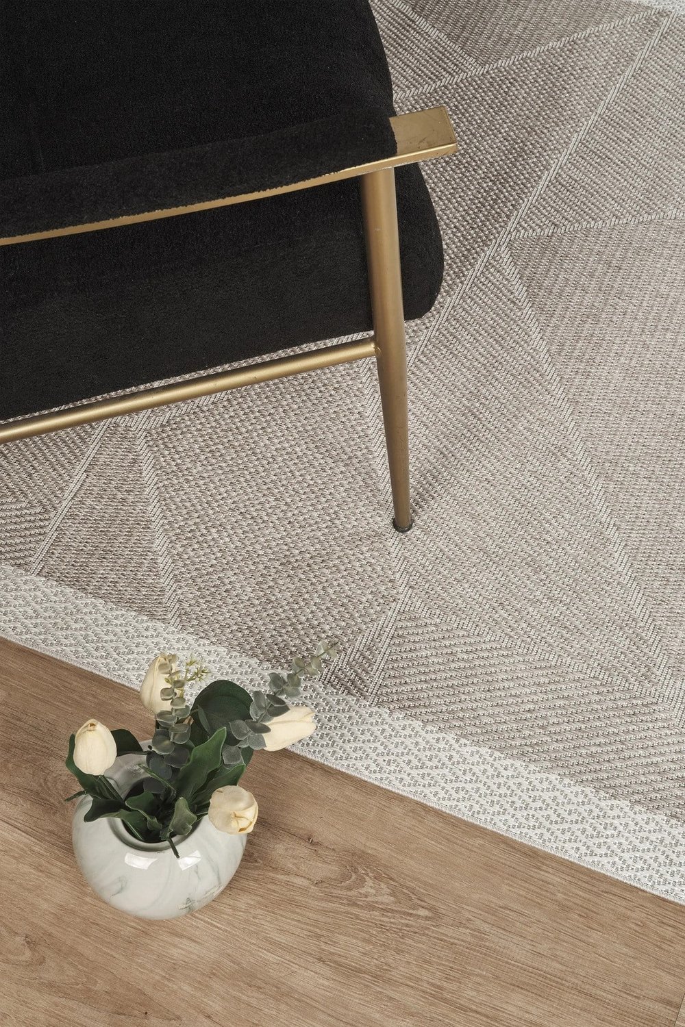 Modern Desen Jüt Sisal Halı Yolluk – Leke Tutmaz, Kaymaz Tabanlı, Bordürlü Mutfak ve Koridor Halısı