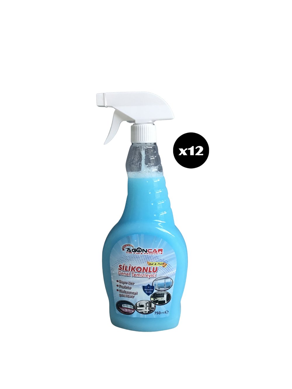 AGONCAR SİLİKONLU GENEL TEMİZLEYİCİ 750 ML 12'li