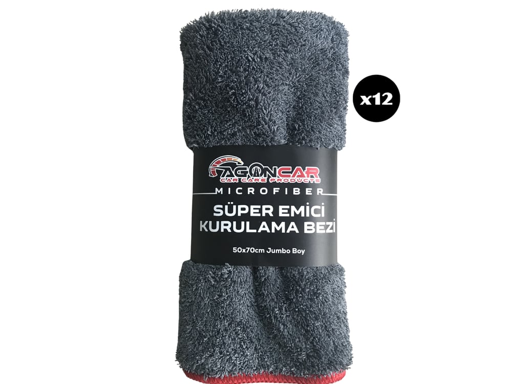 AGONCAR SÜPER EMİCİ KURULAMA BEZİ 50X70 CM 12'li